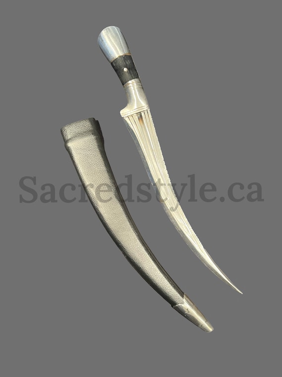 Hand Made Sarbloh Khanjar, Pesh Kabz, Sikh Kakar, Kukri, Kakkar, Sikh Gift Items