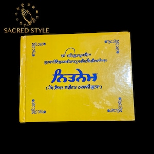 Nitnem Gutka Sahib, handgeschreven afdruk, Sikh Taksali Gutka Saab, sikh-gebeden, heilig sikh-boek, sikh-items,