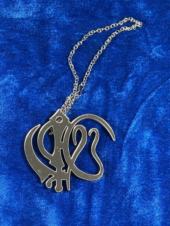 Khanda and Ek Onkar Car Hanging, Ik Onkar, Sikh car decor, Sikh Items,