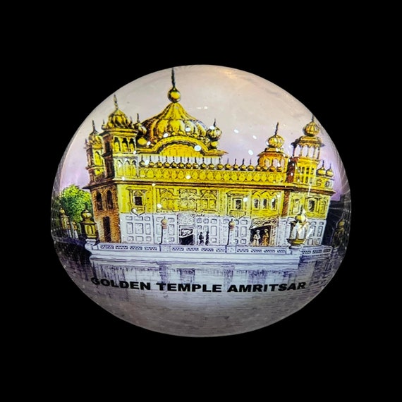 The Golden Temple Paper Weight, Table Top, Guru Nanak Dev Ji, Guru Gobind Singh ji, Baba Deep Singh Ji, Sikh Gifts, Sikh Items,