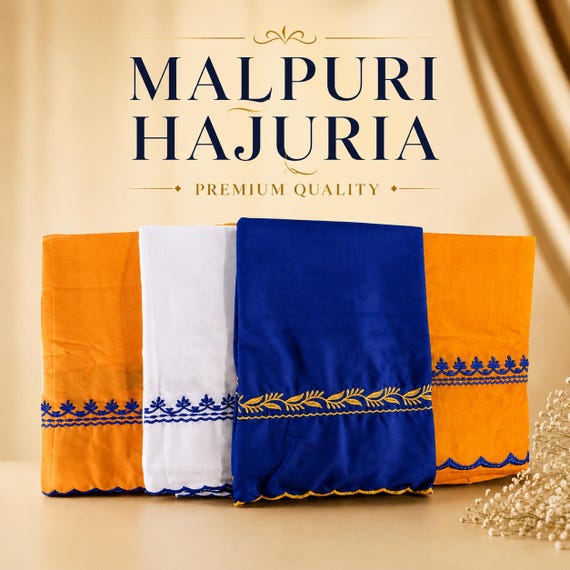 Premium Sikh Hazooria | Malpuri Fabric Hajuria | Traditional Nihang Singh Bana Accessory | Embroidered Sikh Seva Cloth | Punjabi Sikh Gift