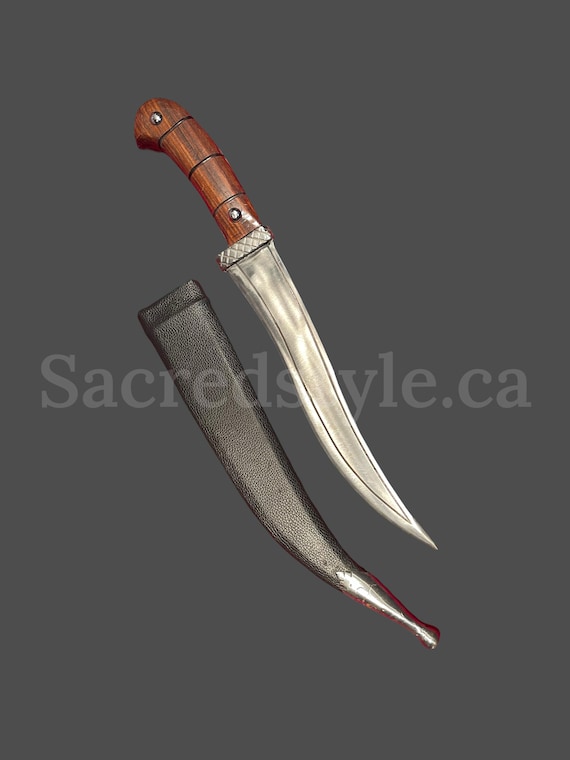 Hand Made Sarbloh Khanjar, Pesh Kabz, Sikh Kakar, Kukri, Kakkar, Sikh Gift Items
