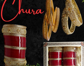 Bridal Chura, AD Wedding choora, Punjabi Wedding Choora, Viah, Wedding Accessories, Punjabi Items,