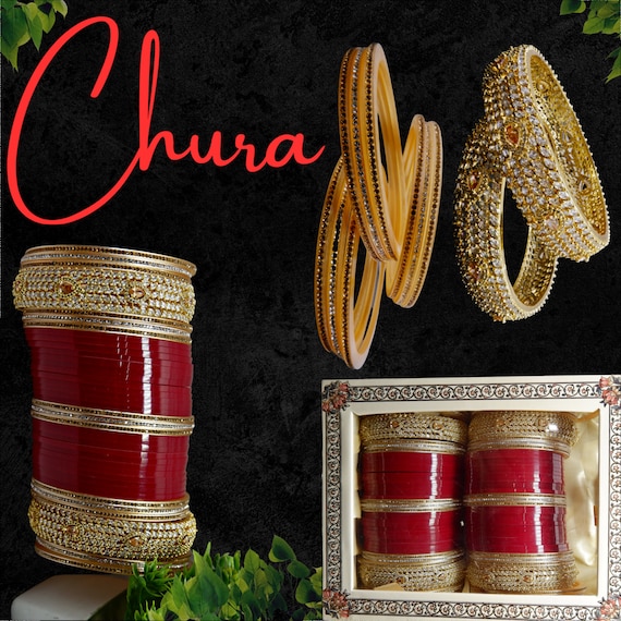 Bridal Chura, AD Wedding choora, Punjabi Wedding Choora, Viah, Wedding Accessories, Punjabi Items,