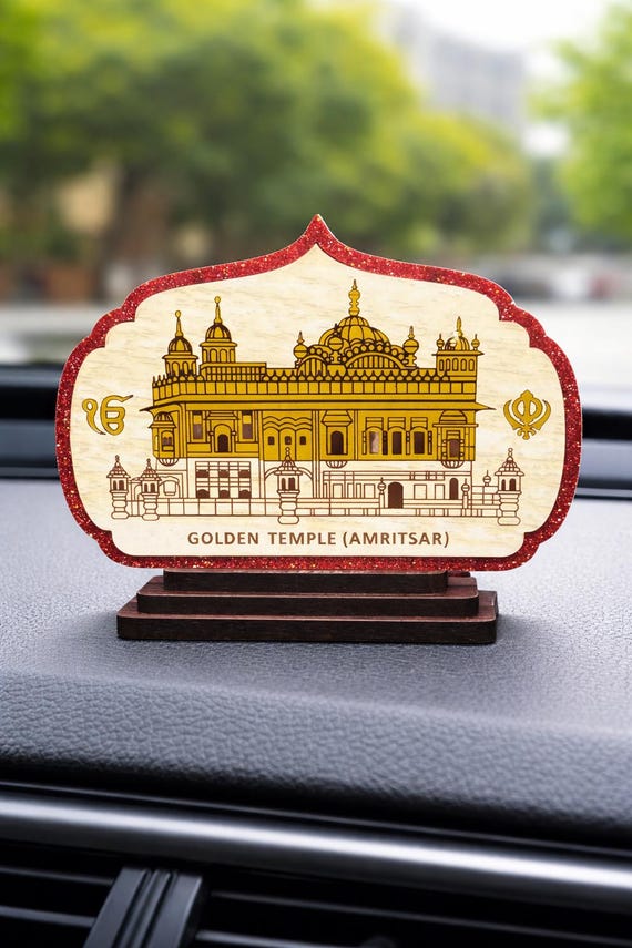 The Golden Temple | Car Dashboard Decor | Car Decor | Punjabi Art | Truck Dashboard Decor | Gift items | Sikh items |