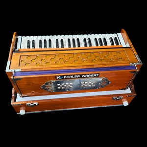 Wooden Foldable Harmonium 3.5 Octave, 440 HZ,  Hand Made Export Quality Product, Indian Musical Instruments (Made in INDIA)