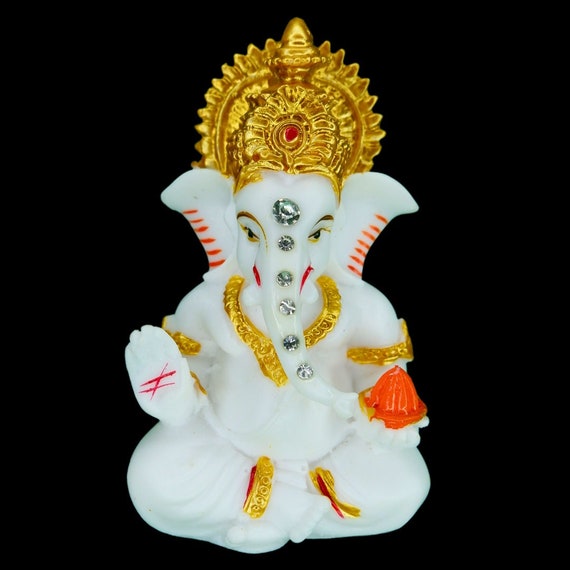 Siri Ganesh Ji Car Dashboard idol, Car dashboard accessories, Hindu god, Siri Ganesha, Hindu Gift Items,
