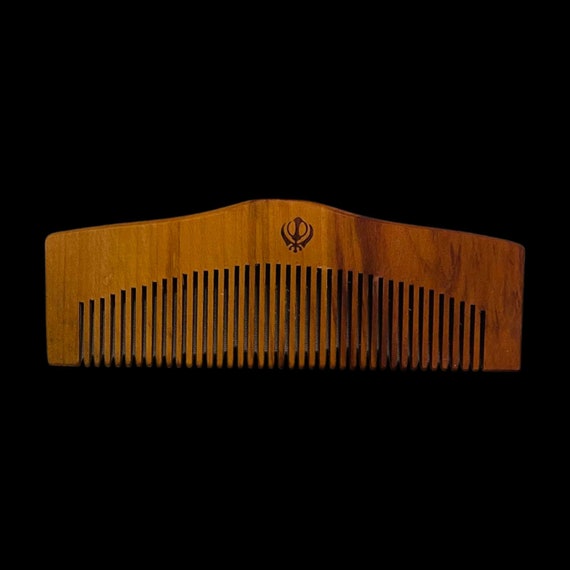 Kanga, Khanda Wood Comb, Sikh Kakar, Hair Comb, Sikh Kakkar, Hair care, Punjabi, Sikh Items,