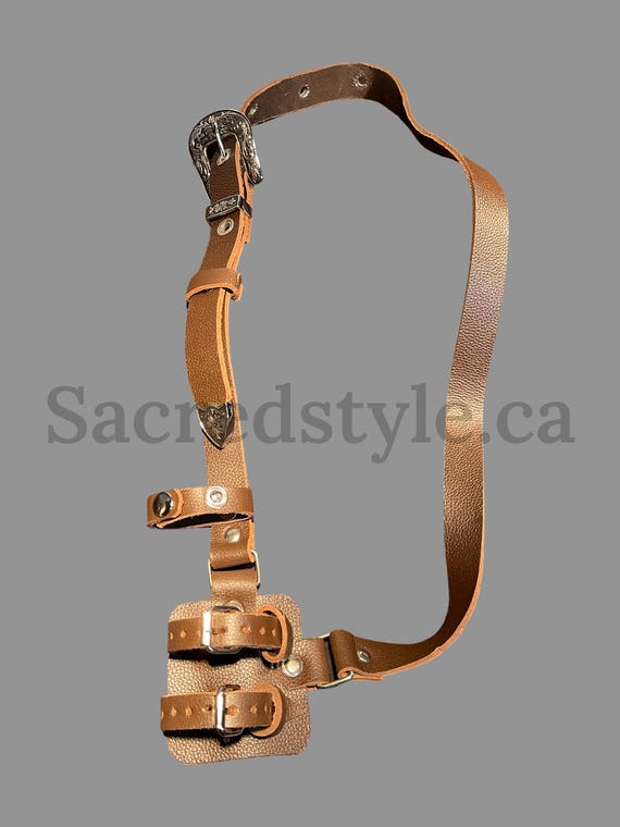 Gatra, Thin Leather Gatra, Kirpan strap, Khanjar strap, Kukri strap, Sikh Kakar, sikh Kakkar, Sikh Items.