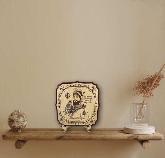 Guru Gobind Singh Ji Table Top, Sikh Guru Saroop, Wall hanging, Wall Decor, Sikh Items, Home Decor,