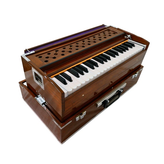 Wooden Foldable Harmonium 3.5 Octave, 440 HZ,  Hand Made Export Quality Product, Indian Musical Instruments (Made in INDIA)