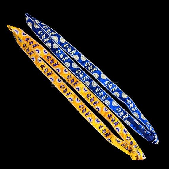 Gatra, Designer Gatra, Dhan Guru Nanak, Kirpan Strap, Sikh Kakar, Kakkar,  Kurki strap, Sikh Gift items.