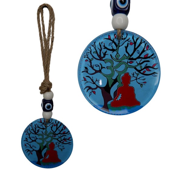 OM Wall Hanging, Evil Eye, Good luck Hanging, Budha Home Decor, Hindu Items,