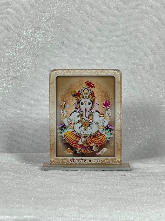Siri Ganesh Ji Car Dashboard idol, Metal Table Top, Car dashboard accessories, Hindu god, Siri Ganesha, Gift Items, Hindu Items,