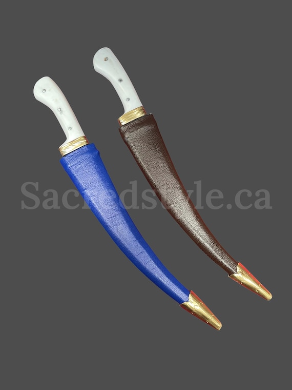 Hand Made Sarbloh Khanjar, Pesh Kabz, Sikh Kakar, Kukri, Kakkar, Sikh Gift Items