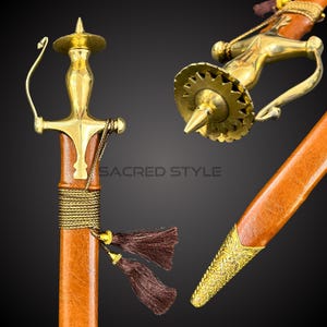 Big Kirpan, Sikh Saif made of Sarbloh with Brass Handle, Sikh kakar, Sikh Kakkar, Sikh Gift Items,