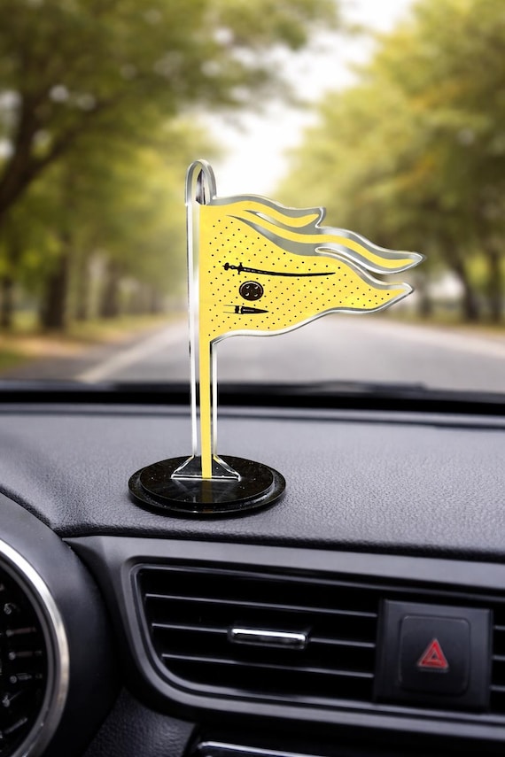 Puratan Nishan Sahib Car Dashboard Idol, Sikh Flag, Sikh Raj, Jhanda, Car- Truck dashboard decor, Sikh Items,