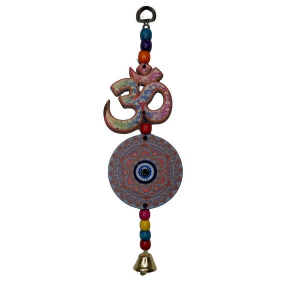 OM Wall Hanging, Evil Eye, Good luck Hanging, Home Decor, Hindu Items,
