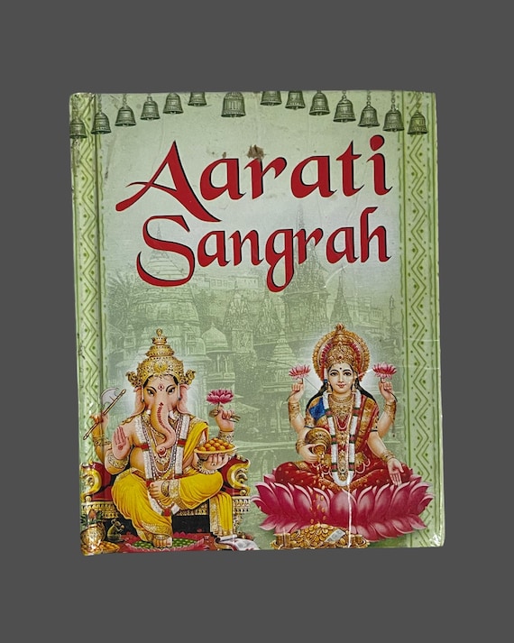 Pocket Size Shri Aarti Sangrah Book in English | Mini Sacred Hindu Prayer Book | Daily Puja Chalisa Aarti Book | Portable Book