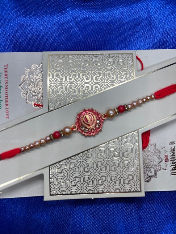 Khanda Rakhdi, Rakhi, Brother Rakhdi, Rakhdi For Men, Men Bracelet, Punjabi Rakhdi, Sikh Rakhi, Rakhdi Gift,