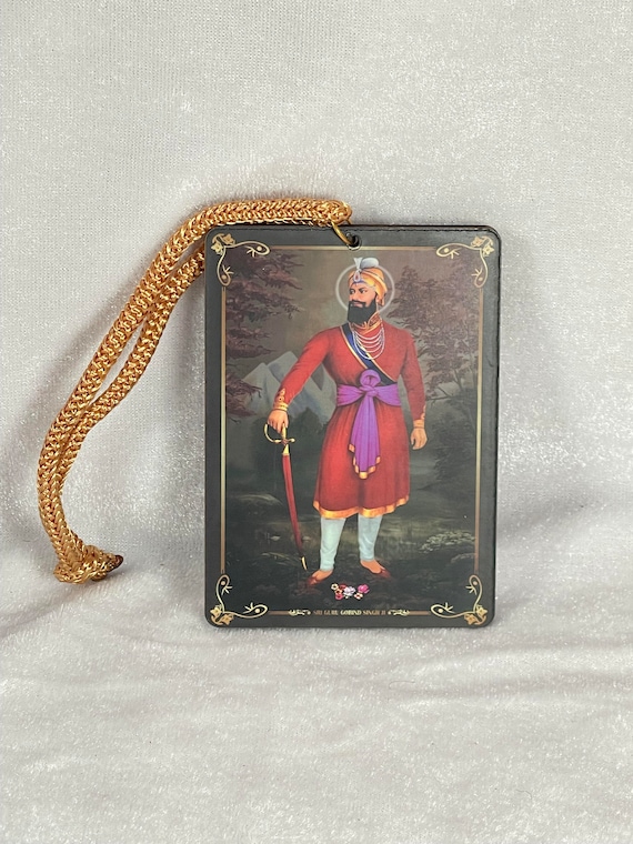 Guru Gobind Singh Ji, Sikh Guru Car Hanging, Car Accessories, Sikh Car Decor, Sikh Gift Items.