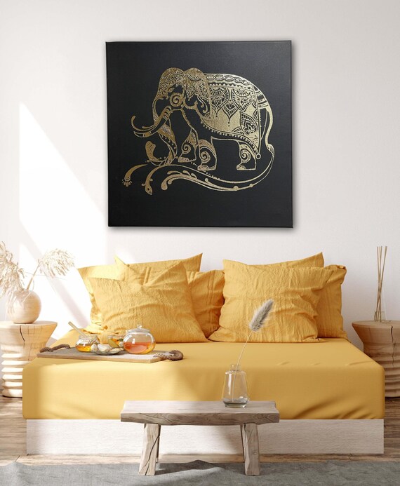 Hand Made Elephant Art, Wall hanging, Home Decor, Indian Wall Art,