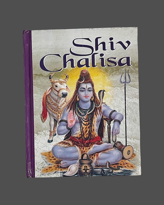 Pocket Size Shri Shiv Chalisa Book in English | Mini Lord Shiva Stotram Aarti Book | Travel Size Sacred Hindu Prayer Book