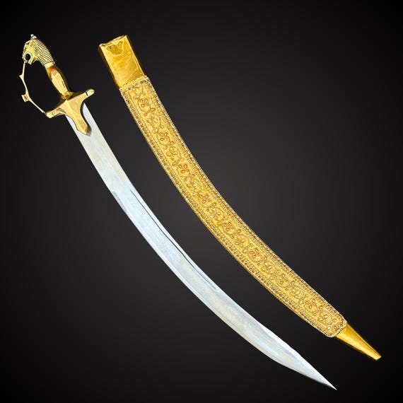 Big Kirpan, Wedding kirpan, Decorated Kirpan, Big Sword, Groom Accessories, Wedding Accessory, Punjabi items, Sikh Items,