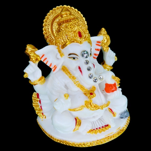 Siri Ganesh Ji Car Dashboard idol, Car dashboard accessories, Hindu god, Siri Ganesha, Hindu Gift Items,
