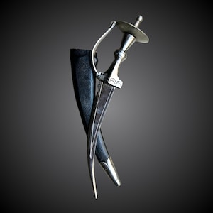 Sikh Khanjar, Sarbloh Khanjar 20 inches, Sikh Kirpan, Sikh Kakar, Pesh Kabz, Nihang Singh Ji, Sikh Gift Items