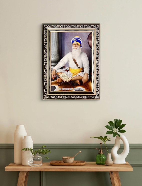 Shaheed Baba Deep Singh Ji, Sikh Gurus, The Golden Temple, Wall Hanging, Sikh Gift items, Punjabi, Sikh photos,