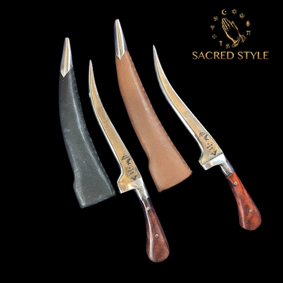 Hand Made Sarbhloh Khanjar,  Sikh Kirpan, Pesh Kabz, Sikh Kakar, Kukri, Kakkar, Leather cover, Nihang Singh Ji, Sikh Gift Items