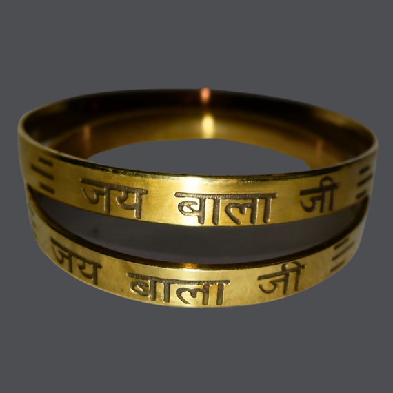 Brass kada, Jai Bala Ji kara, unisex bracelet, karah, Hindu kada, Hindu Gift items,