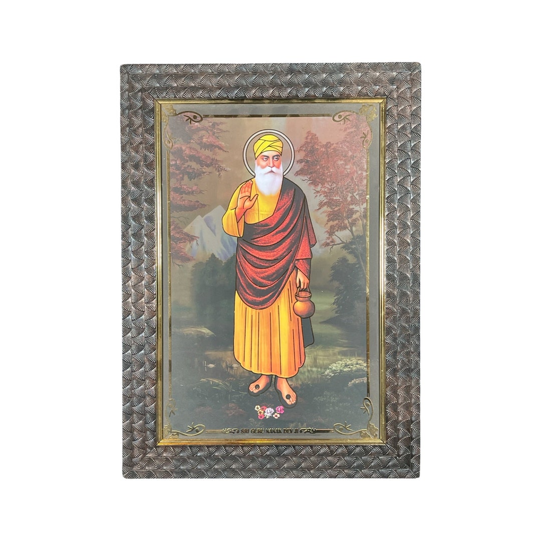 Guru Nanak Dev Sahib Ji Saroop, Sikh Photos, Sikh Wall Hanging, Sikh ...