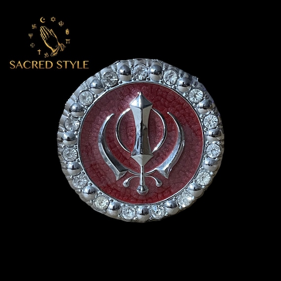 Khanda Dashboard Decor, Ek Onkar Dashboard Accessories, Car Accessories, Sikh, Religious Decor