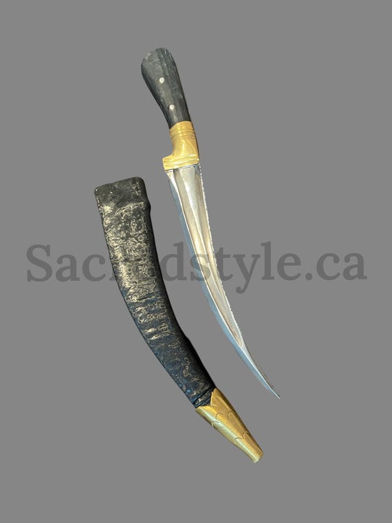 Hand Made Sarbloh Khanjar, Pesh Kabz, Sikh Kakar, Kukri, Kakkar, Sikh Gift Items