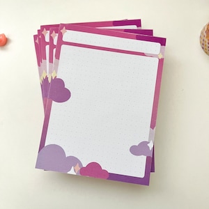Dreamy Cloud Notepad | To-Do List Notepad | 50 Sheets | Dot-Grid Notepad | 4 x 5.5 Inches