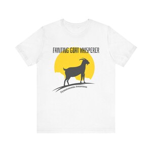 Camiseta unisex de manga corta para adultos "Fainting Goat Whisperer"
