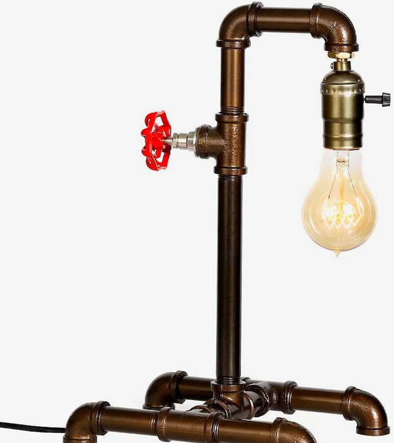 Steam Punk Retro Table Lamp Industrial Style Rustic Bronze - Etsy