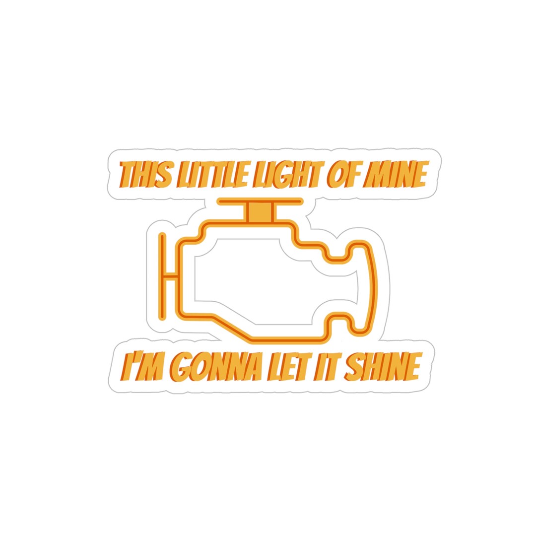 Translucent Check Engine Light Sticker Check Engine Light Sticker - Etsy