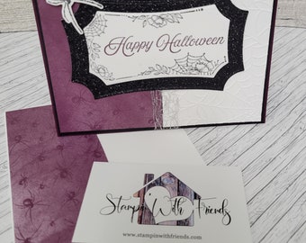 Halloween Spider Card & matching envelope