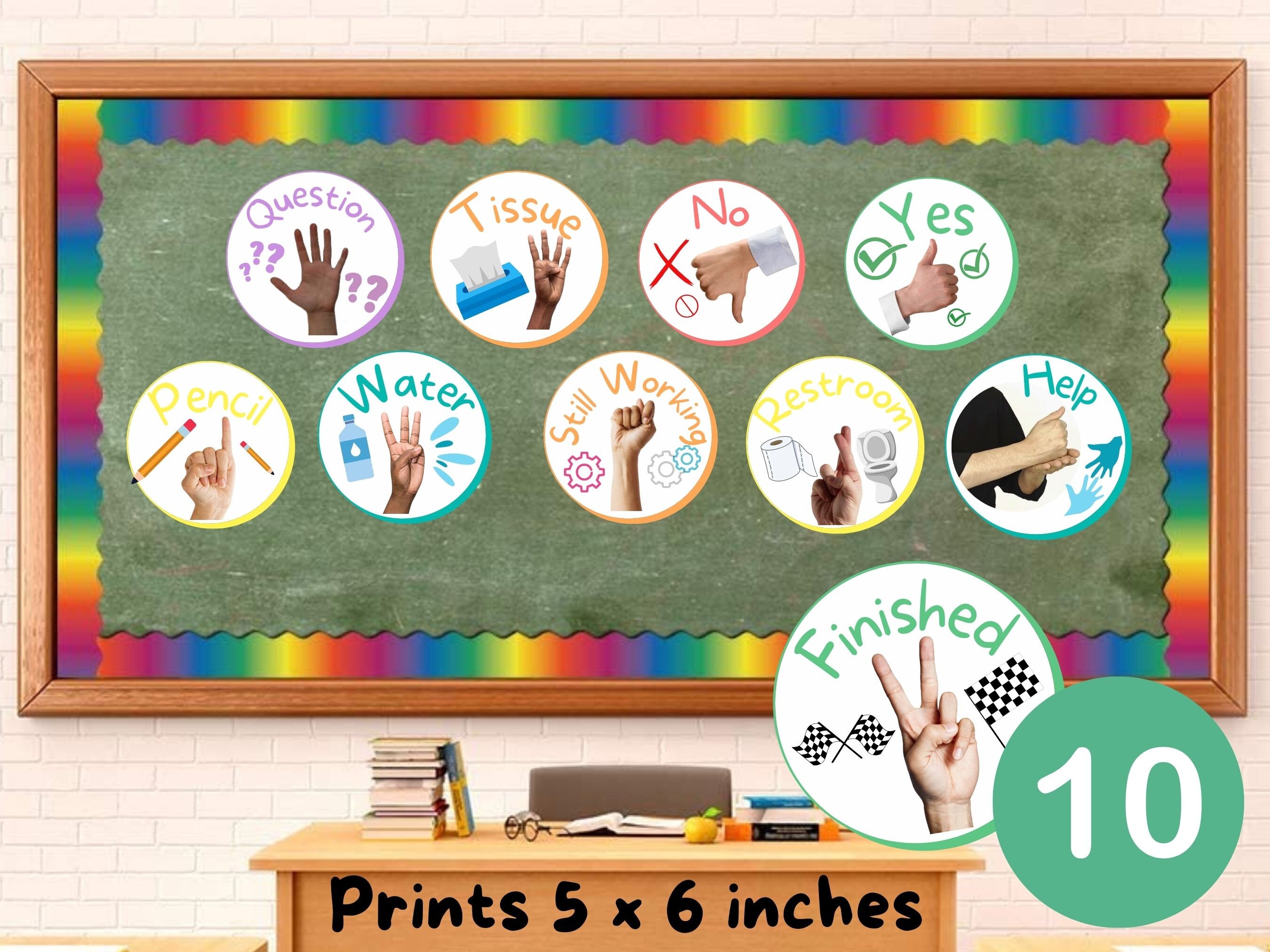 Classroom Hand Signals Poster Set / Classroom Posters / Etsy Canada