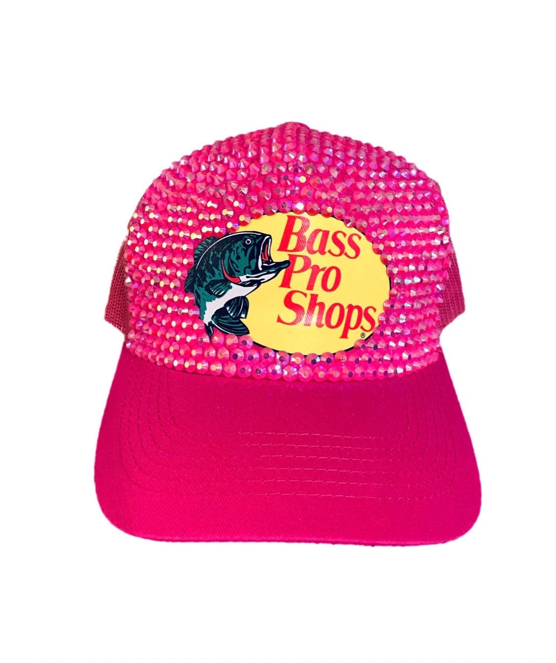 Pink Rhinestoned Bass Pro Shop Hat 