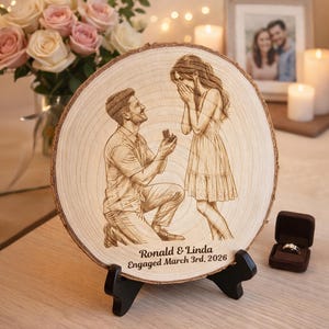 Molchagar Scatola Porta Anelli In Legno Di Noce, Incisa Con 'It Was Always You', 7x5x3.2 Cm, 2 Scomparti In Velluto, Per Matrimonio, Fidanzamento E Anniversario