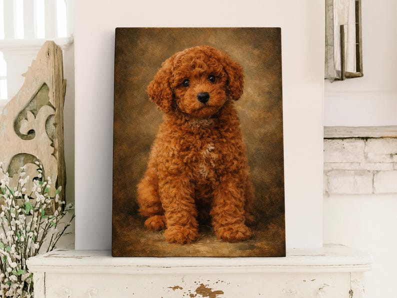 Custom Pet Memorial Gift Oil Painting From Photo Pet Loss Gifts Dog Memorial Gift Dog Portrait From Photo Dog Remembrance Gift Cat Portrait zdjęcie 12