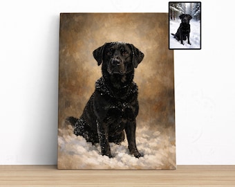 Custom Pet Memorial Gift Oil Painting From Photo Pet Loss Gifts Dog Memorial Gift Dog Portrait From Photo Dog Remembrance Gift Cat Portrait