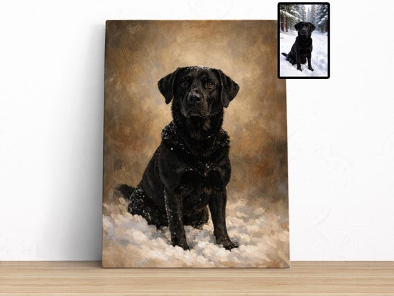 Custom Pet Memorial Gift Oil Painting From Photo Pet Loss Gifts Dog Memorial Gift Dog Portrait From Photo Dog Remembrance Gift Cat Portrait