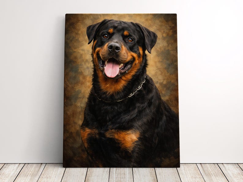 Custom Pet Memorial Gift Oil Painting From Photo Pet Loss Gifts Dog Memorial Gift Dog Portrait From Photo Dog Remembrance Gift Cat Portrait zdjęcie 10