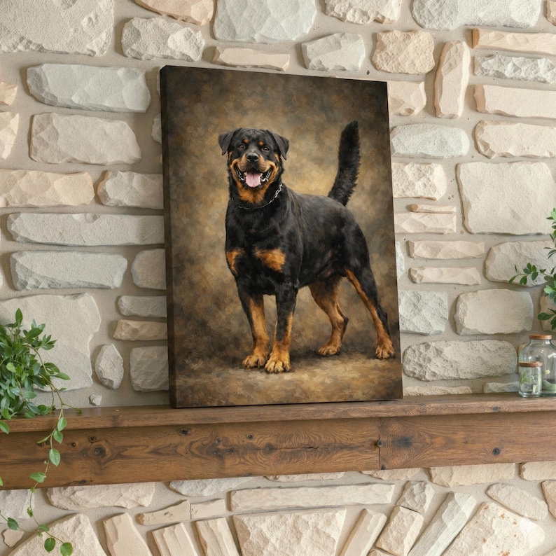 Custom Pet Memorial Gift Oil Painting From Photo Pet Loss Gifts Dog Memorial Gift Dog Portrait From Photo Dog Remembrance Gift Cat Portrait zdjęcie 9