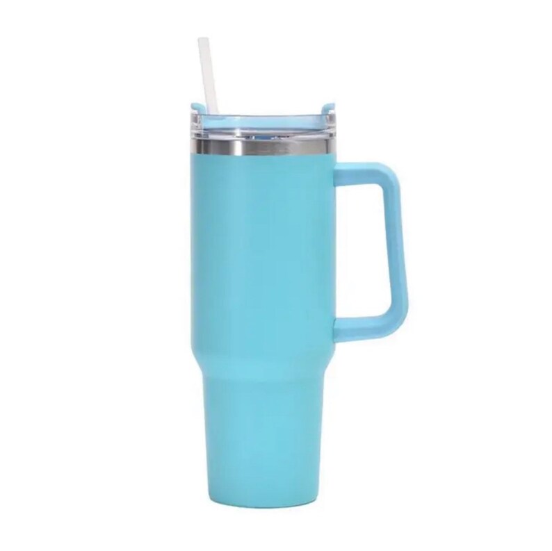 Stanley Cup Dupe 40oz Tumbler Cup With Handle and Straw Etsy